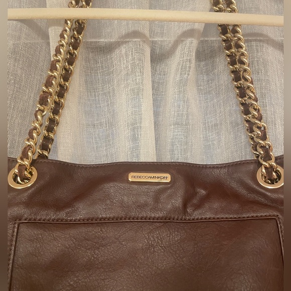 Rebecca Minkoff Brown Gold Swing Shoulder Crossbody Bag - Picture 7 of 13